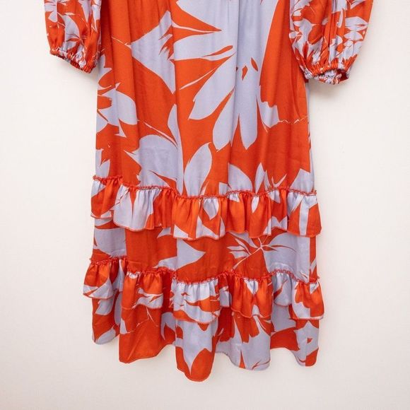 J. Crew Toro Tiered Ruffle Midi Dress Size 4 - Picture 7 of 10